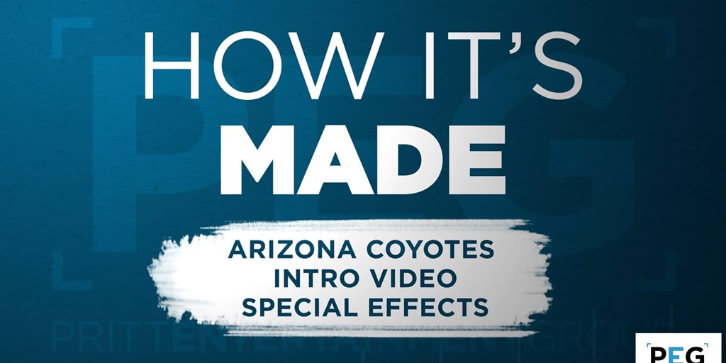 How It's Made: Arizona Coyotes Intro Video Special Effects Blog Image